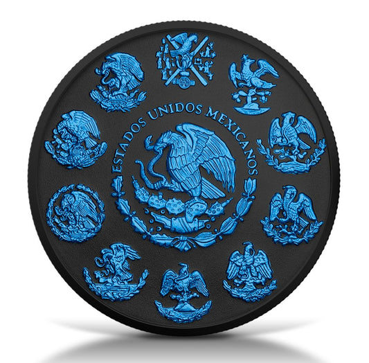 2024 Mexico Libertad Black Platinum Ice Edition 1 oz Silver Coin (06/17)