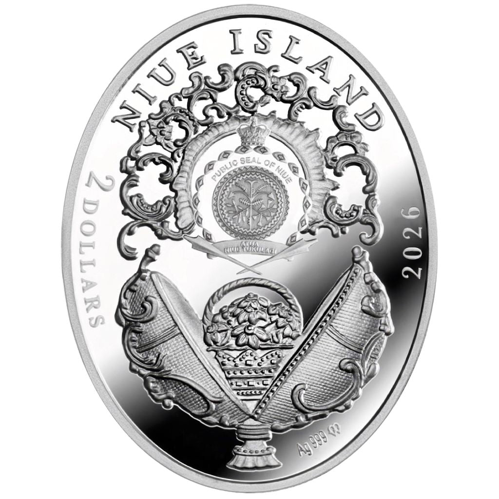 2026 Niue Faberge Egg - Coronation Egg 56.56g Silver Coin (06/12)