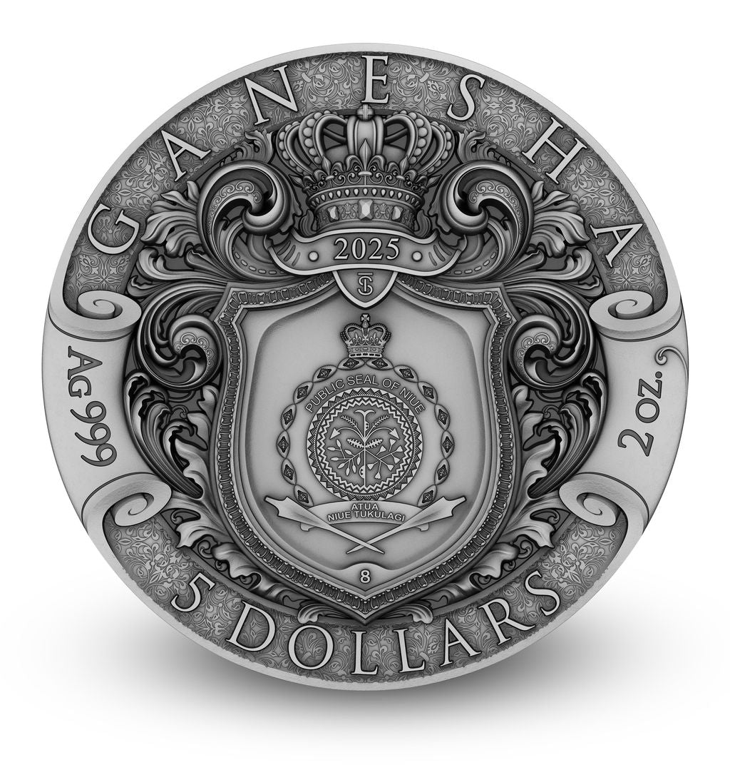 T&S 2025 Niue Ganesha 2 oz Silver Coin (12/29)
