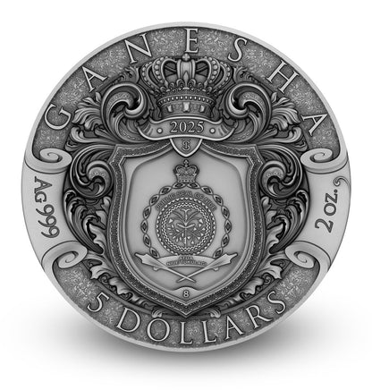 T&S 2025 Niue Ganesha 2 oz Silver Coin (12/29)