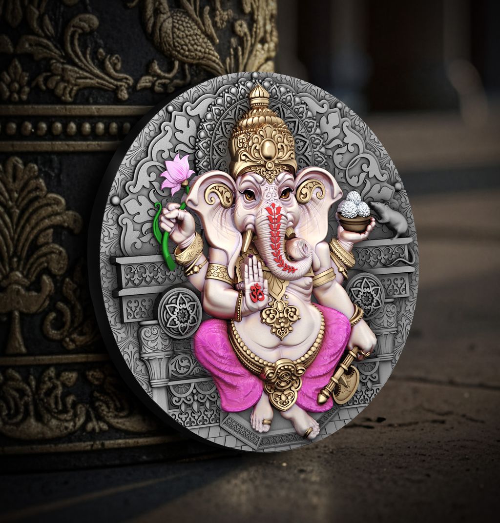 T&S 2025 Niue Ganesha 2 oz Silver Coin (12/29)