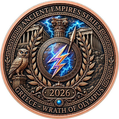 Ancient Empires - Greece 1 oz Copper Round in Card (06/16)