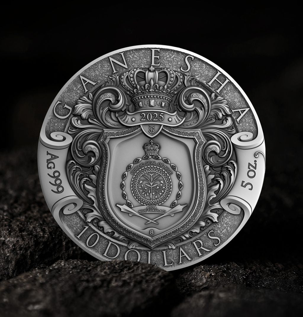 T&S 2025 Niue Ganesha 5 oz Silver Coin (12/29)