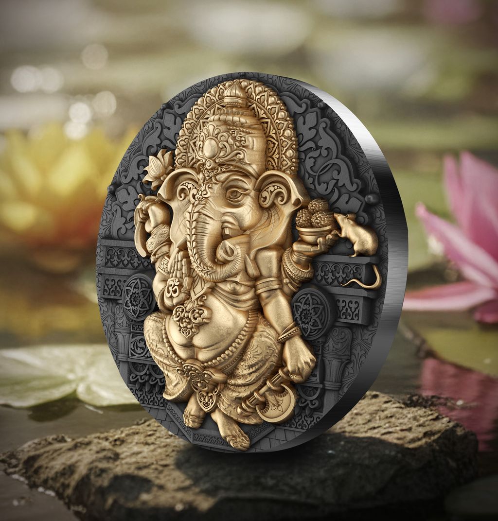 T&S 2025 Niue Ganesha 5 oz Silver Coin (12/29)
