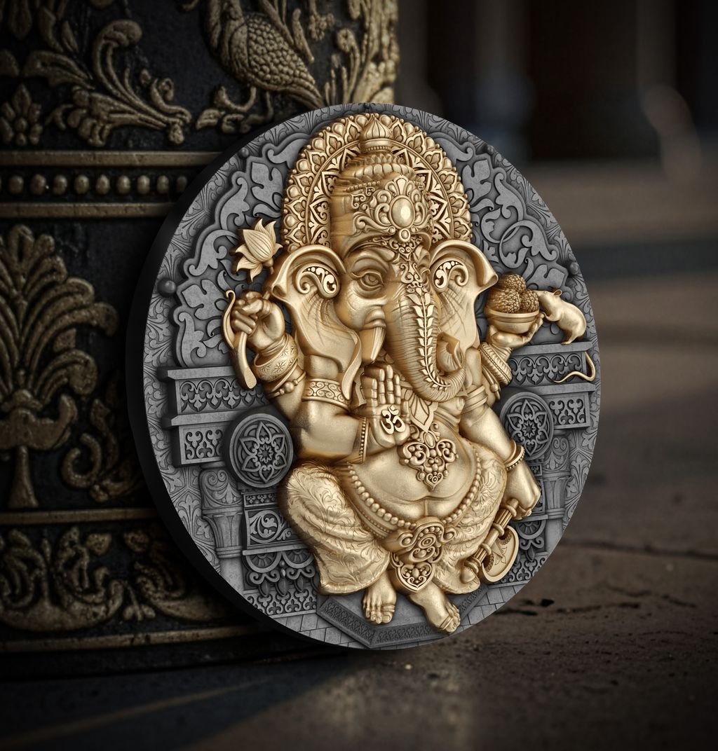 T&S 2025 Niue Ganesha 5 oz Silver Coin (12/29)