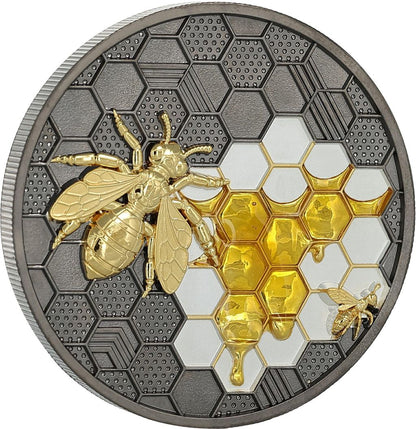 2026 Niue Bionic Genesis Bee 2 oz Silver Coin (12/22)
