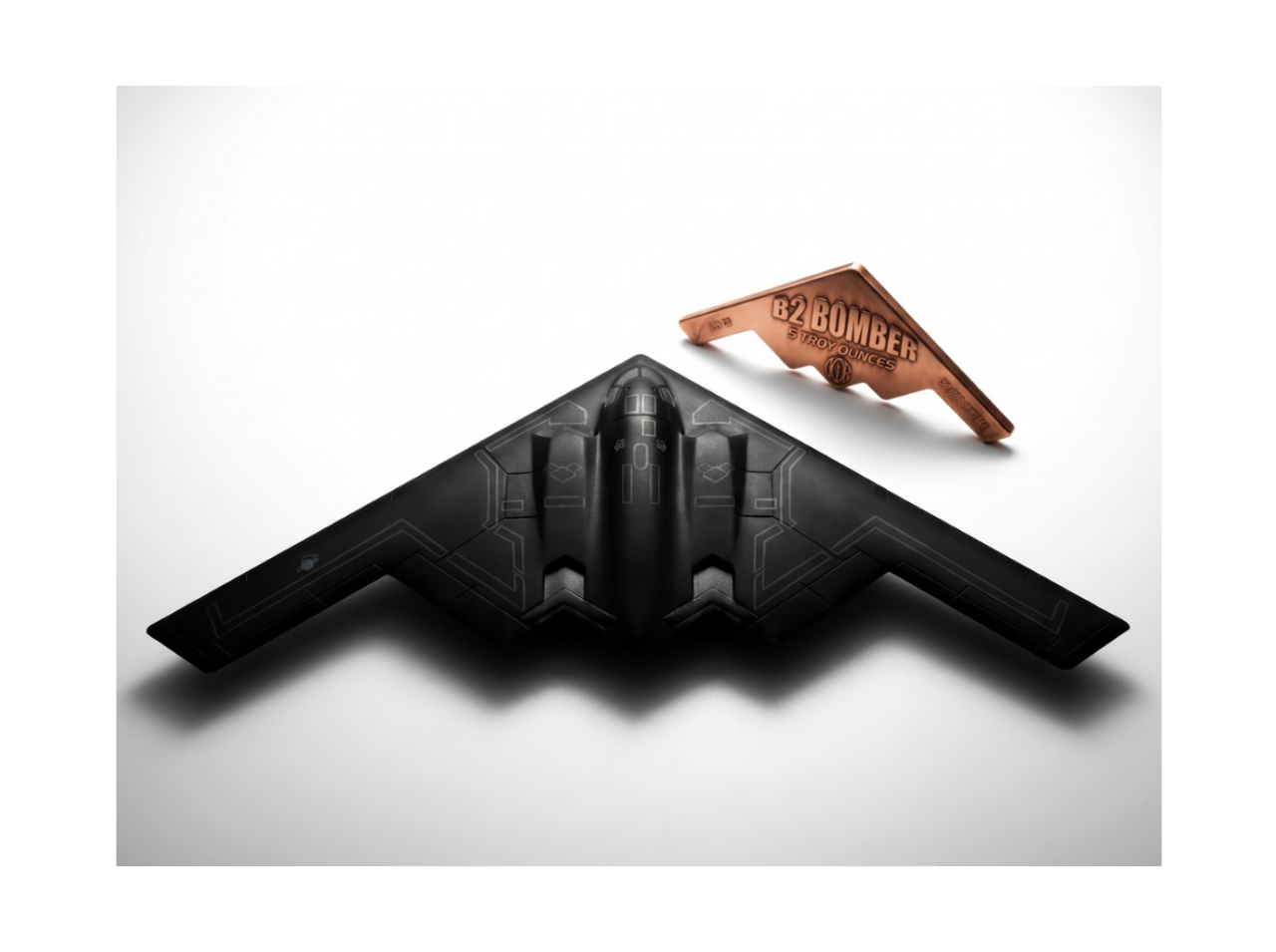 Toromint! B2 Bomber Jet Colorized 5 oz Copper Medal w/Custom Capsule (04/29)