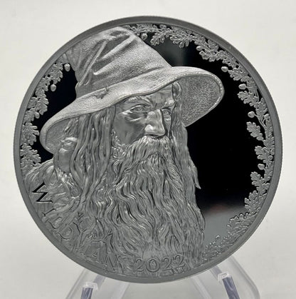 2022 Cameroon The Wildman UHR Black Proof 5 oz Silver Coin (12/22)