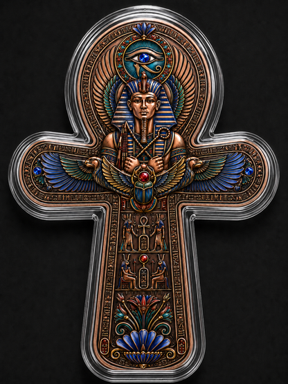 2026 Key of Life – 5 AVDP oz .999 Fine Copper Jeweled Color Ankh Collectible