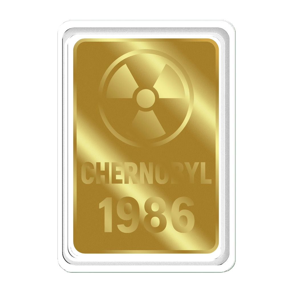 2026 Liberia Chernobyl 1/1000 oz Gold Coin in Card (12/26)