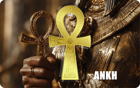 Ankh Shaped 1/1000 oz Gold Medal in Card (06/13)