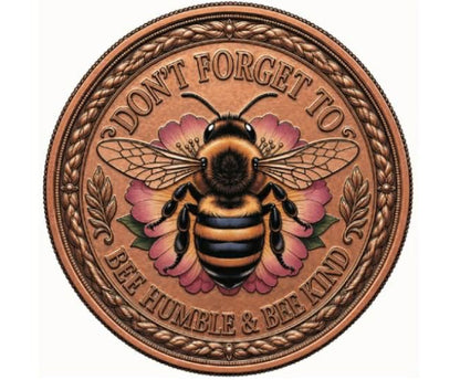Bee Amazing Colorized 5 oz Copper Medal (04/29)