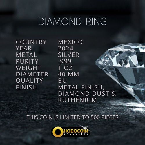 2024 Mexico Libertad Diamond Ring Edition 1 oz Silver Coin (12/26)