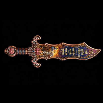 Lord Krishna's Nadaka Sword Shaped 2 oz Copper Medal (06/17)