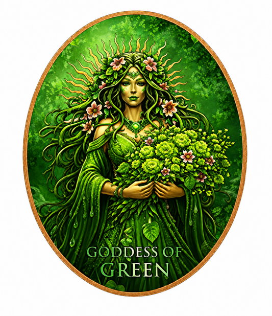 100 Gram Goddess Series - Goddess of Green Colorized Copper in Display Box