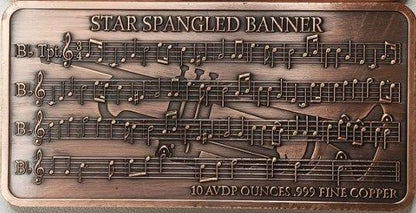 10oz Copper Star Spangled Flag in Capsule