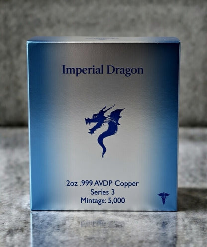 SERIES 3: 2oz COPPER Dragon Ninja Star w BOX