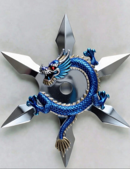 SERIES 3: 2oz COPPER Dragon Ninja Star w BOX