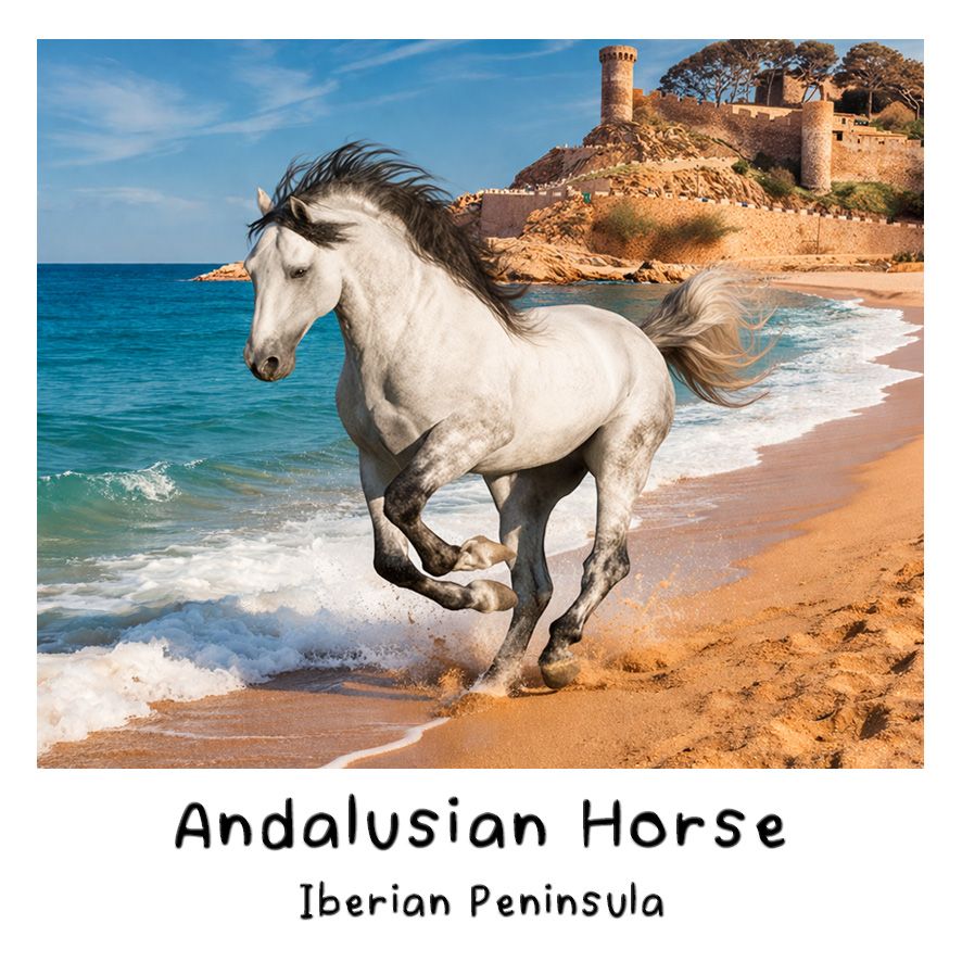 In Stock! 2026 Liberia Iberian Andalusian Horse Colorized 5 oz Copper Coin (05/06)