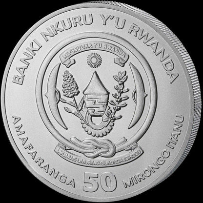 In Stock! 2026 Rwanda Declaration of Independence 250th Ann. Reverse Proof 1 oz Silver Coin