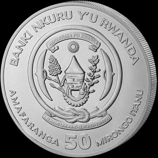 Estimate: 2026 Rwanda Declaration of Independence 250th Ann. Reverse Proof 1 oz Silver Coin (05/04)