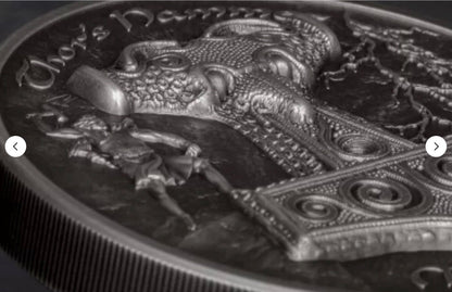In Stock! 2017 Thor’s Hammer Mjollnir 2 oz Pure Silver Coin Cook Islands