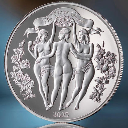In Stock! 2025 Cameroon Three Graces PROOF Edition 1 oz Silver Coin (Copy)