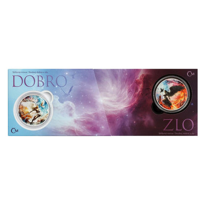 In Stock! 2 Silver Coins DOBRO/ZLO-Battle Between Good and Evil-42g each-LIMITED Czech Mint