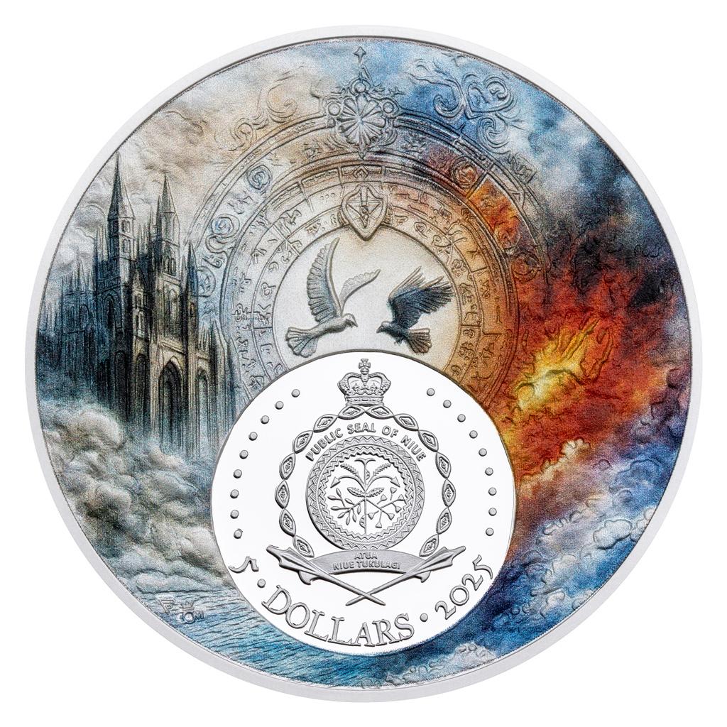 In Stock! 2 Silver Coins DOBRO/ZLO-Battle Between Good and Evil-42g each-LIMITED Czech Mint