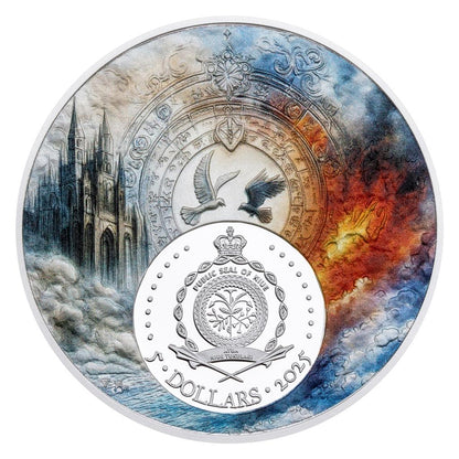 In Stock! 2 Silver Coins DOBRO/ZLO-Battle Between Good and Evil-42g each-LIMITED Czech Mint
