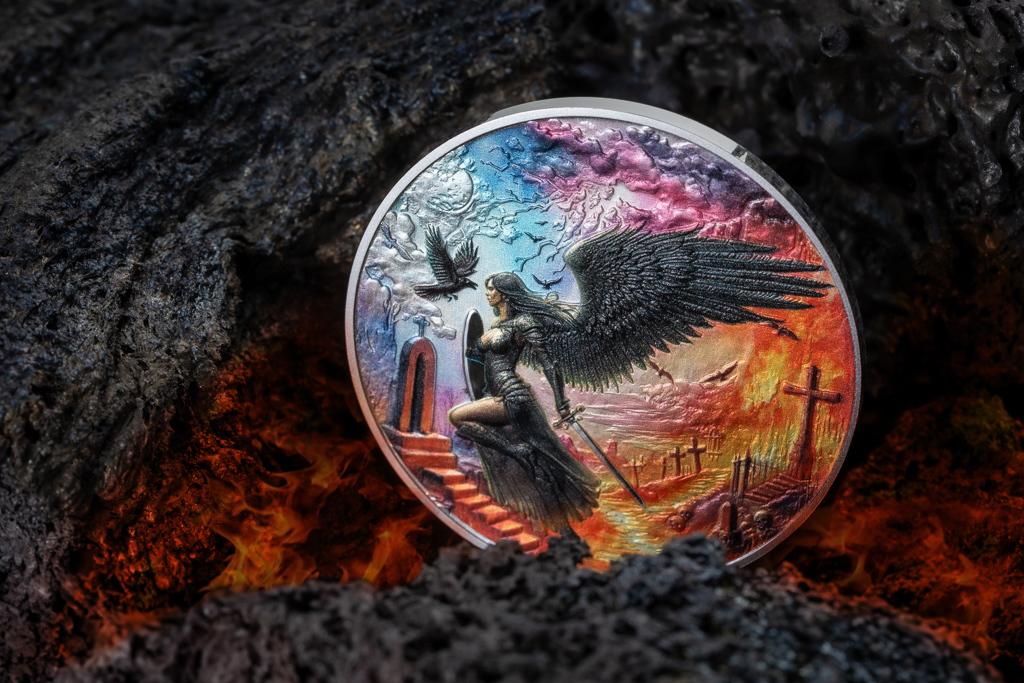 In Stock! 2 Silver Coins DOBRO/ZLO-Battle Between Good and Evil-42g each-LIMITED Czech Mint