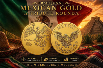 Mexican Tribute 1/500 oz Gold Round (05/11)