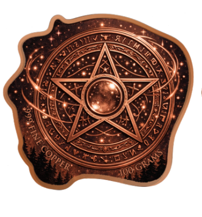 In Stock! 100 Gram Practitioner of Magic Colorized Copper in Display Box