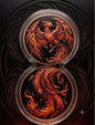 In Stock! 2026 Fiery Phoenix 2 Ounces .999 Fine Colorized Copper Infinity Medals