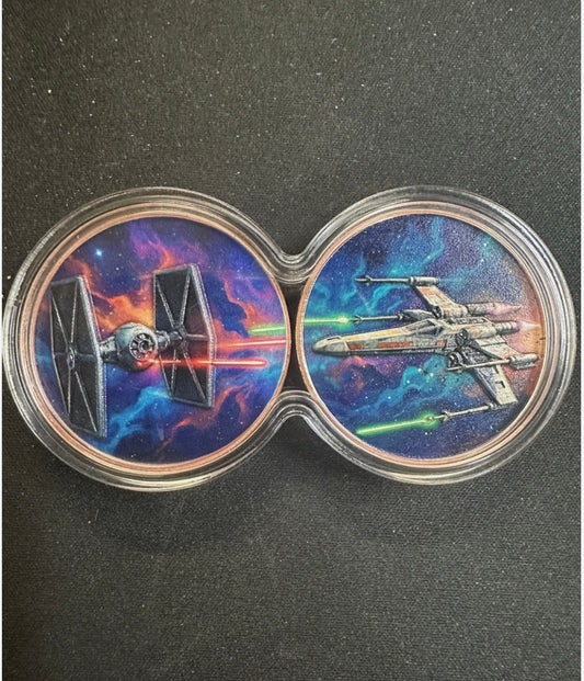 In Stock! 2 x 1 oz Republic vs Resistance .999 Copper Medal in Infinity Capsule