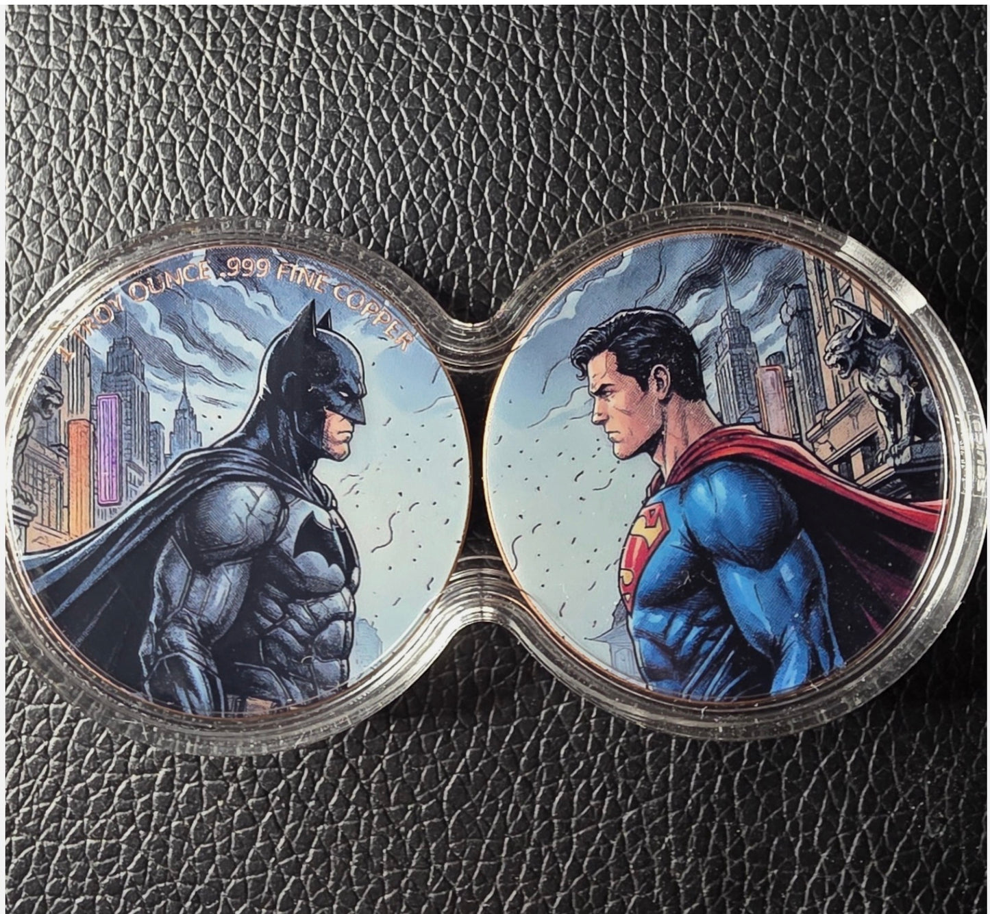 In Stock! Batman VS Superman 2x1 oz Copper Set (1/16)