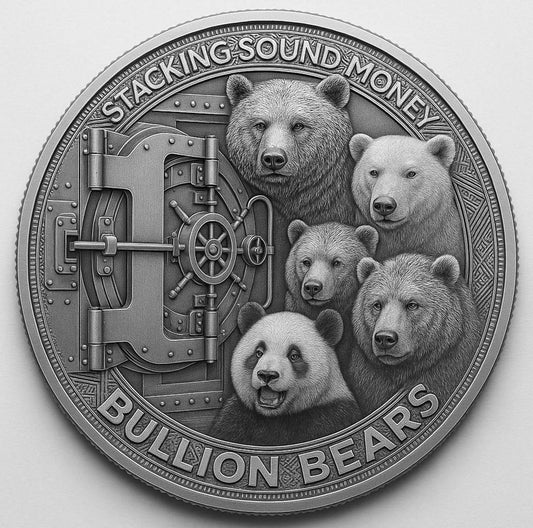 Bullion Stackers Polar Bear Colorized 1 oz Copper Round (05/11)