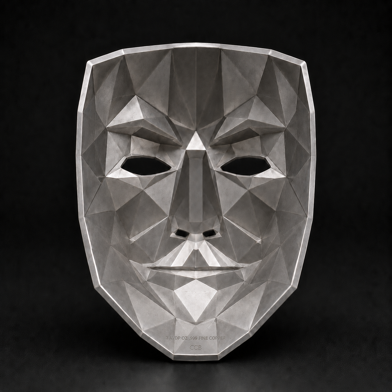 Guy Fawkes 3 AVDP oz .999 Fine Copper Collector Mask