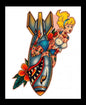 Bomber Girl Shaped Colorized 1 oz Copper Medal (05/12)