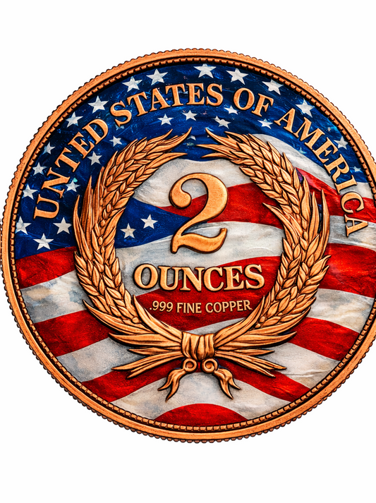 Two Cent Piece 2 oz Copper Round (05/11)