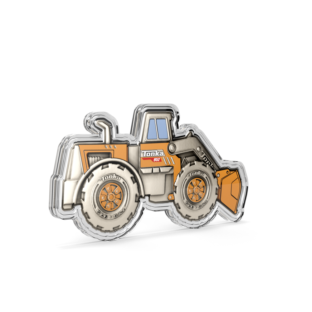 In Stock! 2026 Niue Hasbro Tonka Trucks Front Loader 1 oz Silver Coin