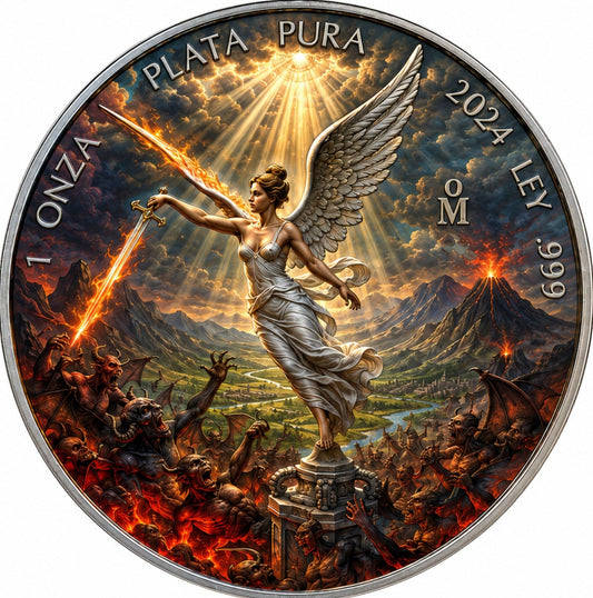 2024 Mexico Libertad As Above So Below 1 oz Silver Colorized Coin (5/13)