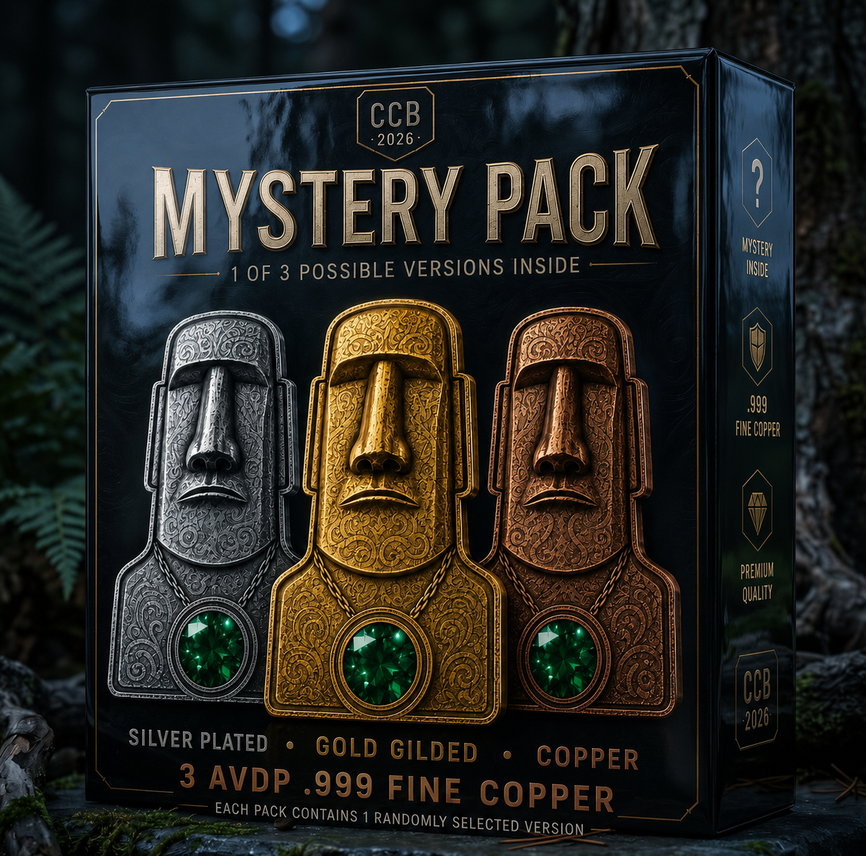 2026 Moai Mystery Pack – Ancient Relic Edition (3 AVDP oz .999 Fine Copper)