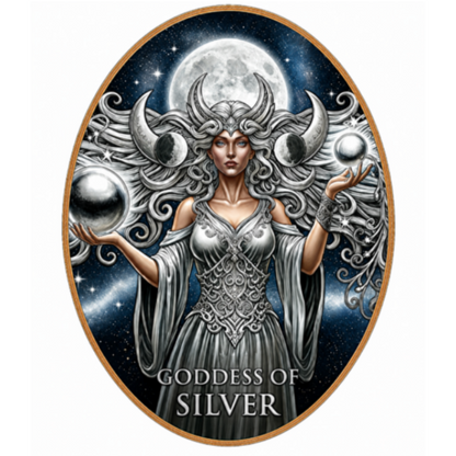 4th in series! 100 Gram Goddess Series - Goddess of Silver Colorized Copper in Display Box
