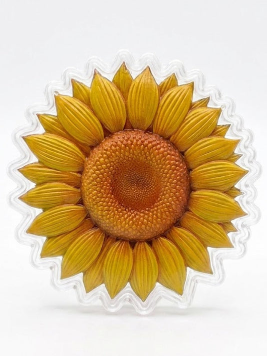 In Stock! 10oz UHR Sunflower Custom Shaped Copper in Capsule (Ultra High Relief)