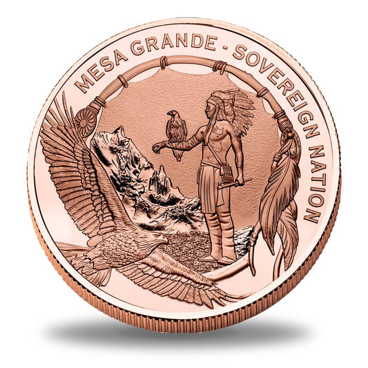 In Stock! 2024 Mesa Grande Stone Giants  5 oz Copper Coin  (1,500 Mintage)