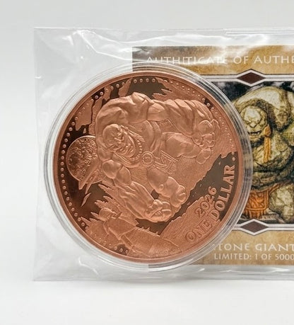In Stock! 2024 Mesa Grande Stone Giants  5 oz Copper Coin  (1,500 Mintage)