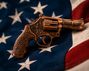 250th Anniversary 3D Revolver 2.5 oz Copper Medal (05/29)