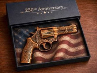 250th Anniversary 3D Revolver 2.5 oz Copper Medal (05/29)