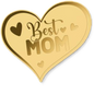 In Stock! Heart Best Mom 1/1000 oz Gold Medallion with Case